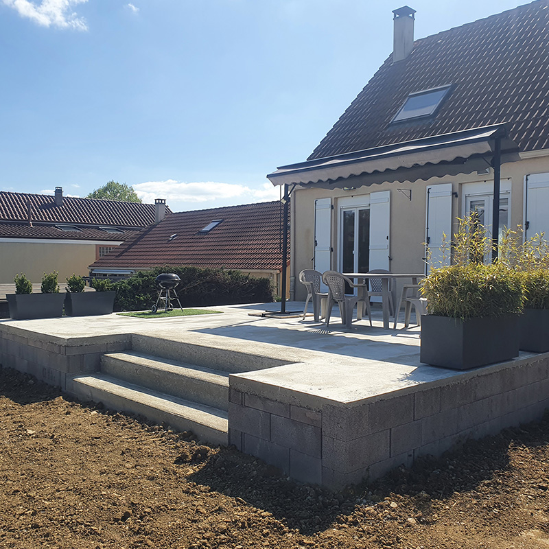 travaux de pavage